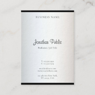 Modern Minimalistic Design Simple Template Elegant Business Card