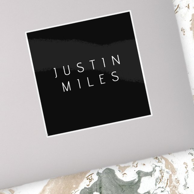 Modern Minimalistic Editable Name | Black & White (Creator Uploaded)