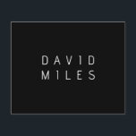 Modern Minimalistic Editable Name | Black & White Flyer<br><div class="desc">Modern looking customisable name or other text,  edit as you wish!</div>