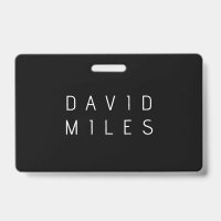 Modern Minimalistic Editable Name | Black & White