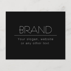 Modern Minimalistic Editable Text   Black & White Flyer