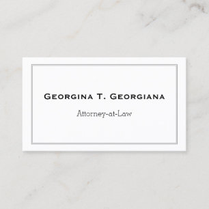 Modern, Minimalistic & Elegant With Line Border Business Card