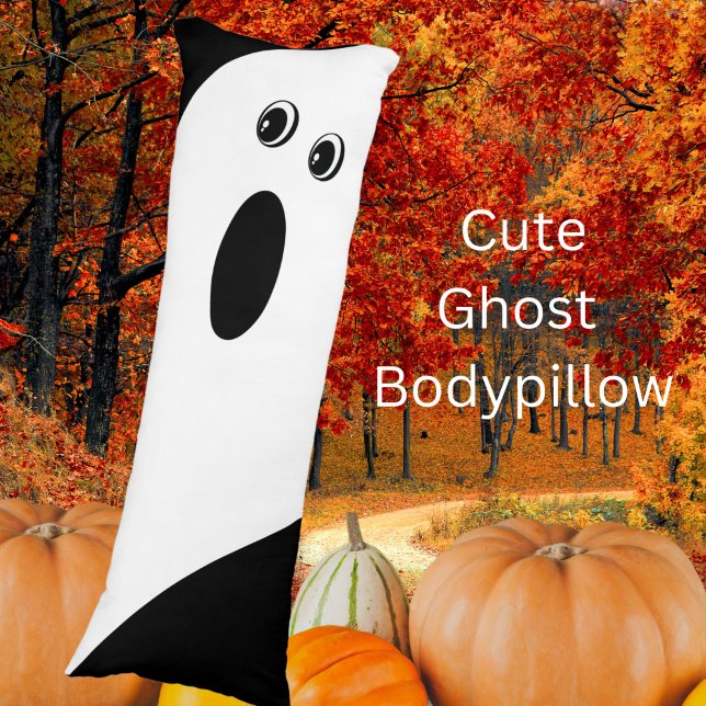 Modern Minimalistic Ghost Halloween Body Cushion (Creator Uploaded)
