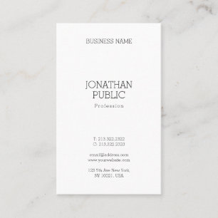 Modern Minimalistic Professional Template Elegant Business Card