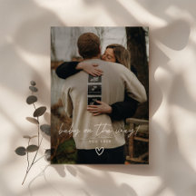 Modern Minimalistic Script Photo Pregnancy