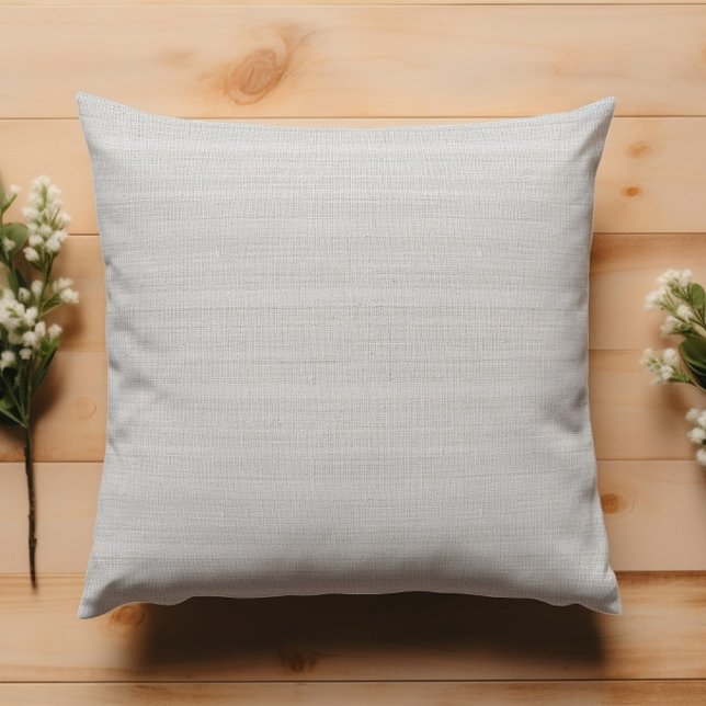 Modern Minimalistic White Burlap  Cushion (Creator Uploaded)