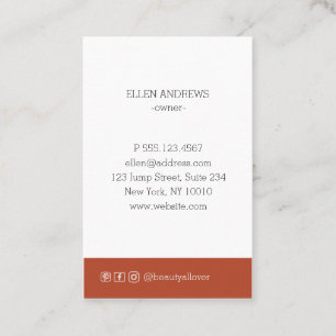 Modern minimum business card