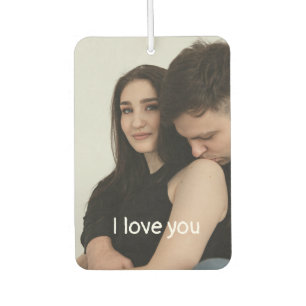 Modern Minmalist Couple lover Photo  Car Air Freshener
