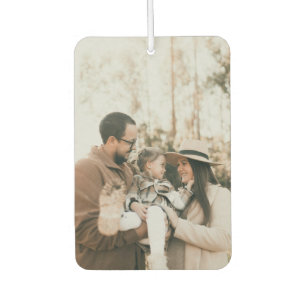Modern Minmalist Family Photo  Car Air Freshener