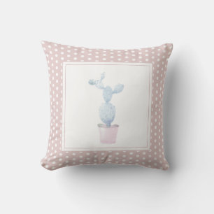 Modern Mint Birth Baby for Kids Cactus Pink Cushion