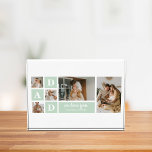 Modern Mint Collage Photo Dad Best Gift<br><div class="desc">Modern Mint Collage Photo Dad Best Gift is a unique and personalised gift that is perfect for any occasion such as Father's Day, birthdays, or any other special day that honours fathers. This gift is designed to showcase the special moments and memories that you've shared with your dad throughout the...</div>