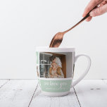 Modern Mint Collage Photo Dad Best Gift Latte Mug<br><div class="desc">Modern Mint Collage Photo Dad Best Gift is a unique and personalised gift that is perfect for any occasion such as Father's Day, birthdays, or any other special day that honours fathers. This gift is designed to showcase the special moments and memories that you've shared with your dad throughout the...</div>