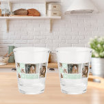 Modern Mint Collage Photo Dad Best Gift Shot Glass<br><div class="desc">Modern Mint Collage Photo Dad Best Gift is a unique and personalised gift that is perfect for any occasion such as Father's Day, birthdays, or any other special day that honours fathers. This gift is designed to showcase the special moments and memories that you've shared with your dad throughout the...</div>