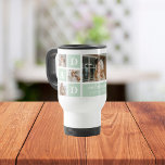 Modern Mint Collage Photo Dad Best Gift Travel Mug<br><div class="desc">Modern Mint Collage Photo Dad Best Gift is a unique and personalised gift that is perfect for any occasion such as Father's Day, birthdays, or any other special day that honours fathers. This gift is designed to showcase the special moments and memories that you've shared with your dad throughout the...</div>