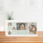 Modern Mint Collage Photo Dad Best Gift Wooden Box Sign<br><div class="desc">Modern Mint Collage Photo Dad Best Gift is a unique and personalised gift that is perfect for any occasion such as Father's Day, birthdays, or any other special day that honours fathers. This gift is designed to showcase the special moments and memories that you've shared with your dad throughout the...</div>