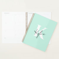 Modern Mint Cream Personalised Monogram Name - 