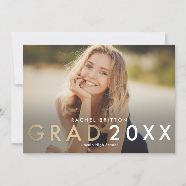 Modern Mix Graduation Announcement Invitation (Front)