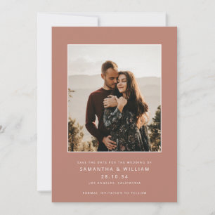 Modern mix & match minimalist photo save the date