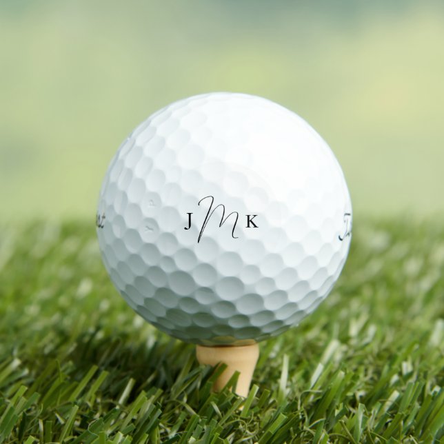 Modern Mixed font Monogram Titleist Pro VI Golf Balls (Insitu Tee)