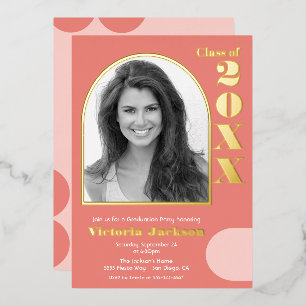 Modern Mod Arch Photo Graduation Party