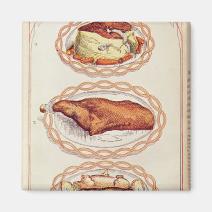 Modern Mode of Serving Dishes, from Mrs. Beaton Magnet