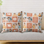 Modern MOM Personalised Block 12 Photo Collage Cushion<br><div class="desc">Introducing the perfect gift for the best MOM ever - a personalised photo collage pillow! This stylish and modern pillow features space for 12 special pictures, bold MOM in a colour block design, creating a unique and sentimental gift that any mother would adore. With the spaces to add personalised special...</div>