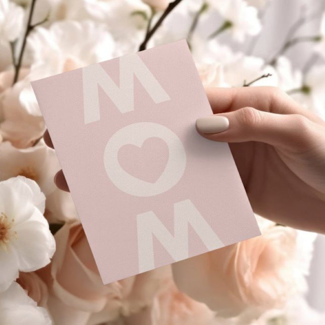 Modern MOM Pink Blush Heart Mother's Day (Creator Uploaded)