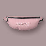 Modern MOM Script Mother's Day Pink Bum Bags<br><div class="desc">Modern MOM Script Mother's Day Monogram Pink Best Mum ever</div>