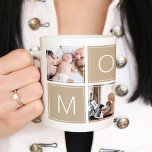 Modern Mommy Photo Collage Custom Giant Coffee Mug<br><div class="desc">Customize this mug with your own photos and give it as a gift!!</div>