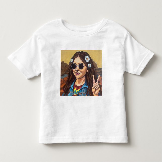 Modern Mona Lisa Painting - Inspired by da Vinci Toddler T-Shirt (Front)