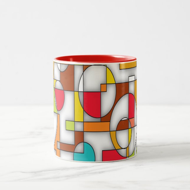 Modern Mondrian Geometry Mug (Center)