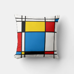 Modern Mondrian Inspired Modern Art Cushion