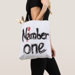 Modern Monochrome Geometric Print - Artistic Doubl Tote Bag