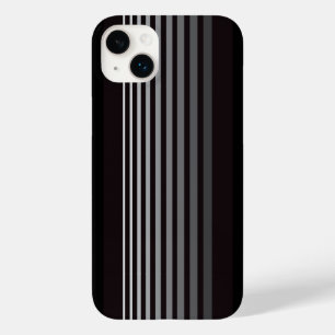 Modern Monochrome Gradient Vertical Stripes Case-Mate iPhone 14 Plus Case