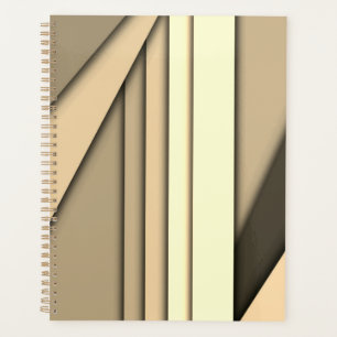 Modern Monochrome Tan Planner