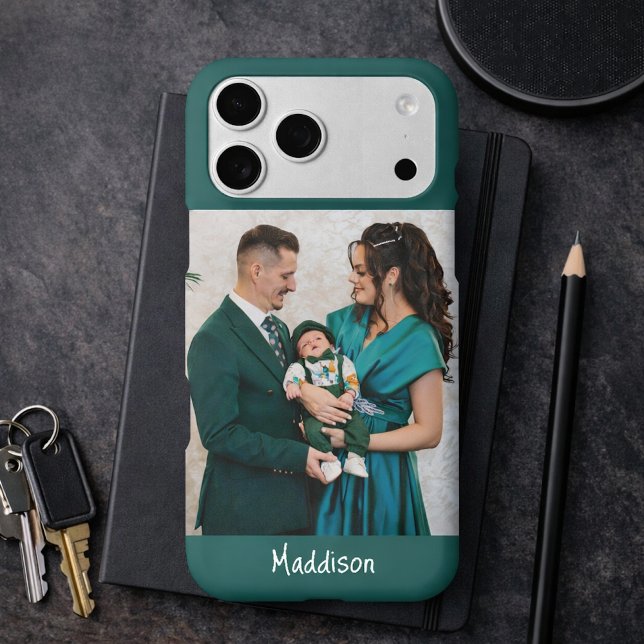 Modern Monogram 1 Photo Teal Green (Creator Uploaded)