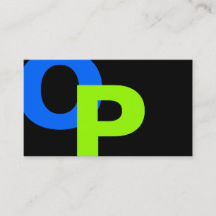 Modern Monogram 22 Business Card