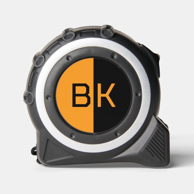 Modern Monogram 2 Initials Custom Colours Tape Mea 1 (Front)