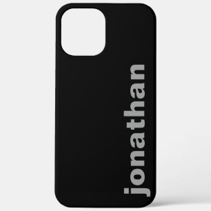 Modern Monogram Black Case-Mate iPhone Case