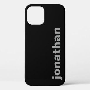 Modern Monogram Black Case-Mate iPhone Case