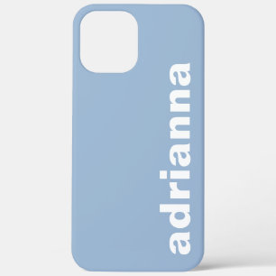 Modern Monogram Blue iPhone 12 Pro Max Case