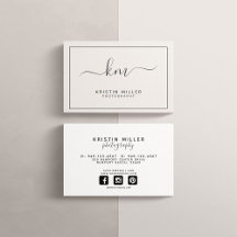 Modern Monogram Blush and Grey Social Media