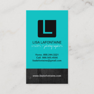 Modern Monogram Business Card