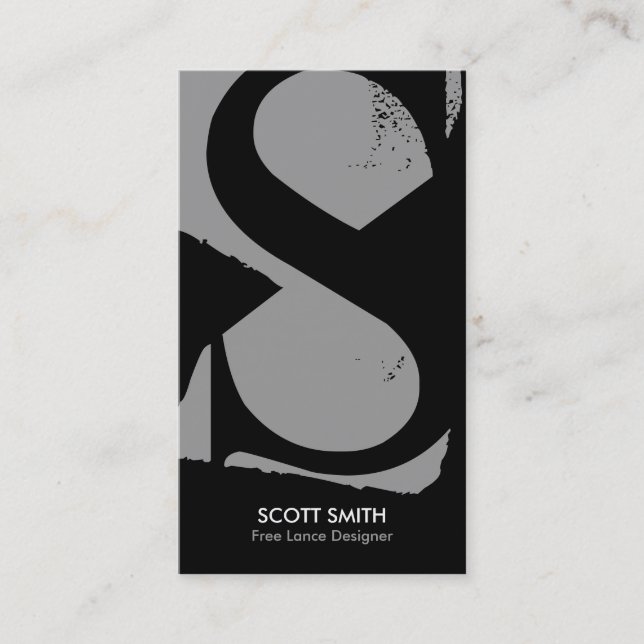 Modern Monogram Business Cards (Front)