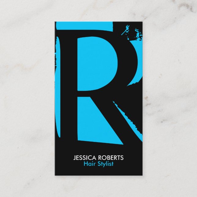Modern Monogram Business Cards (Front)