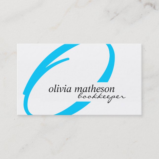 Modern Monogram Business Cards (Front)