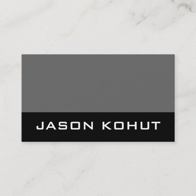 Modern Monogram Business Cards (Front)