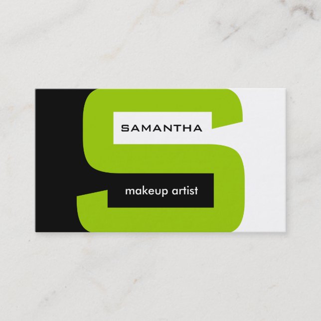 Modern Monogram Business Cards (Front)