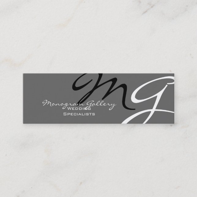 Modern Monogram Business Cards Template (Front)