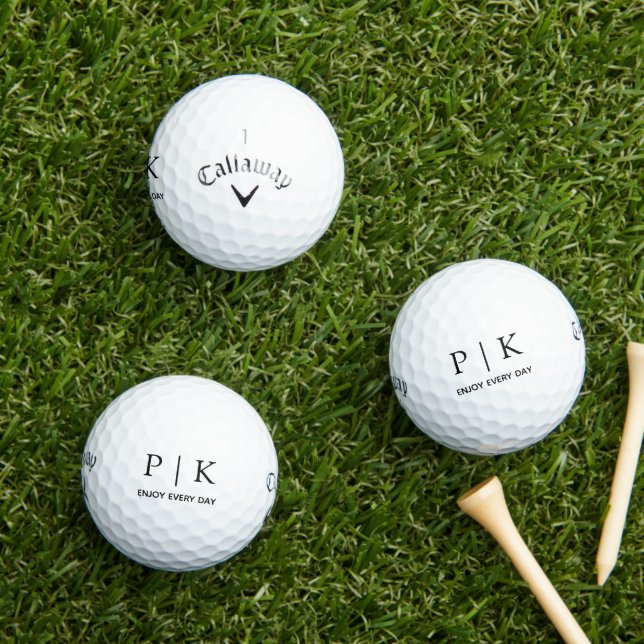 Modern Monogram Callaway Supersoft 12 Pack Golf Balls (Insitu Grass)